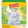 Glad ForceFlex Tall Kitchen Drawstring Trash Bags, 13 Gal, Gain