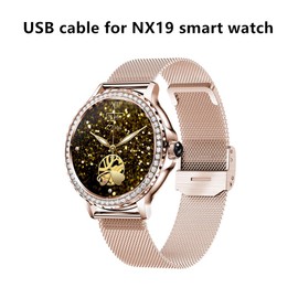 yiqungo USB Cable for BOCLOUD NX19 SmartWatch, Magnetic Replacement Charger Compatible for NX19 Smart Watches