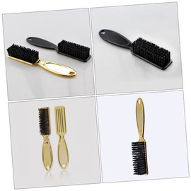 FRCOLOR 4pcs Neck Duster Brush Professional Hair Cleaning and Beard Grooming Brushes for Men Comfortable Handle Easy to Clean for Salons and Personal Use