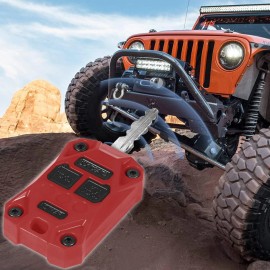 Bonbo For Jeep Accessories Car Key Fob Case Cover For Jeep Patriot 2007-2018 Red