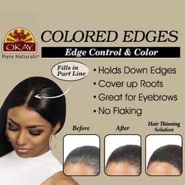 OKAY Colored Edges, Brown, 1 Ounce