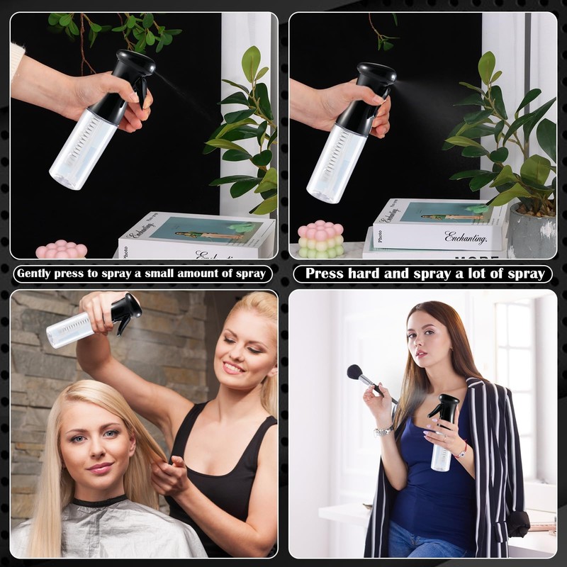 Zicotour Continuous Hair Spray Bottle and Root Comb Applicator Bottle