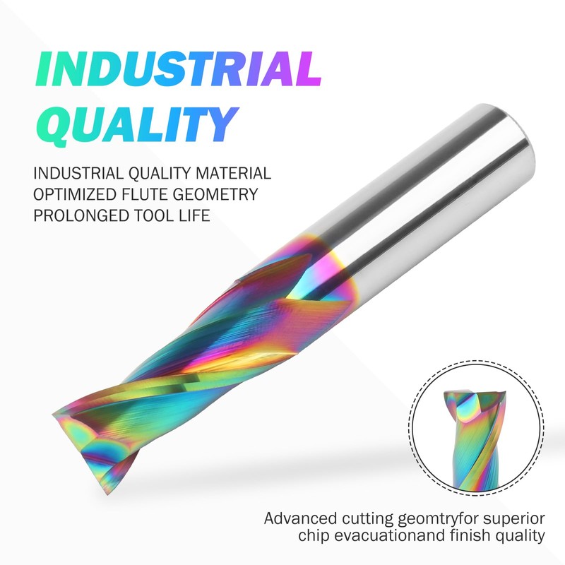 BINSTAK Upcut Spiral Router Bit 1/2 Inch Shank with Long
