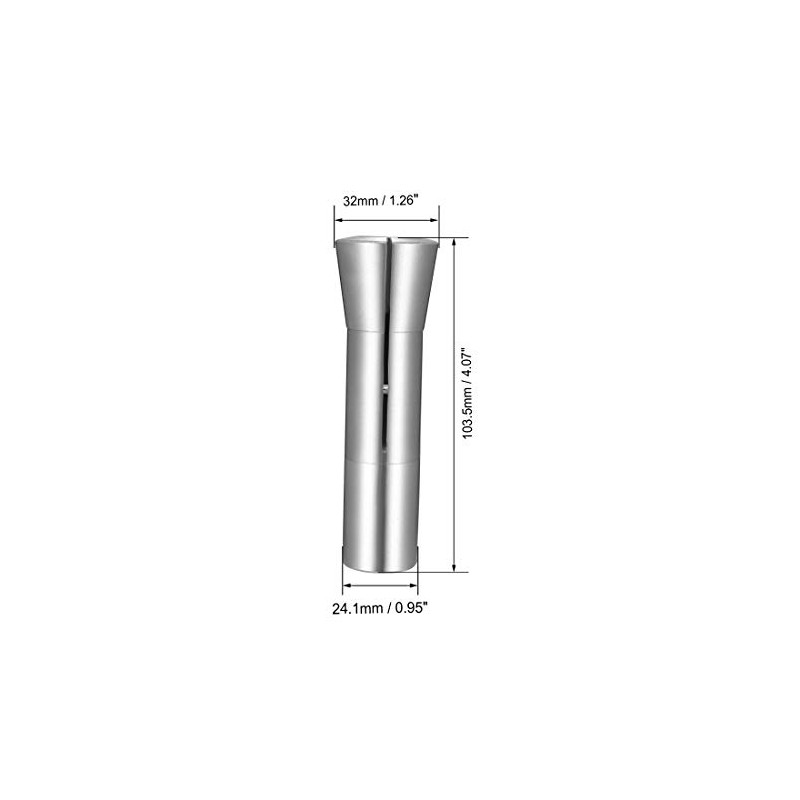 sourcing map R8 Collet, 20mm Metric Mill Chuck Holder 65Mn