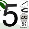 sourcing map 12 Inch Modern House Number, Acrylic Floating House