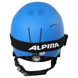 ALPINA Zupo Set (+ Piney) – High-Quality, Safe and Robust Set of Ski Goggles and Ski Helmet for Children, Matte Blue, 48-52 cm