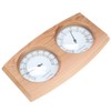 2 In-1 Wood Thermo Hygrometer Thermometer Hygrometer Sauna Room Steam