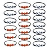 GDFHBD 20 Braided Basketball Bracelets, Children'S Beaded Bracelets, Adjustable Bracelets,
