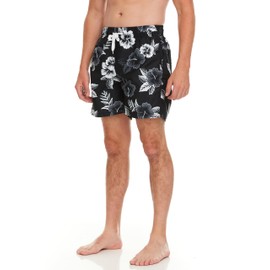 Kanu Surf Men's Standard Havana Swim Trunks (Regular & Extended Sizes), Miami Black, 5X