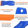 2PCS Plastic Scraper with 100 Plastic Blades, Multipurpose Plastic Scraper
