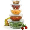 Norpro 10-Piece Nesting Glass Mixing/Storage Bowls with Lids