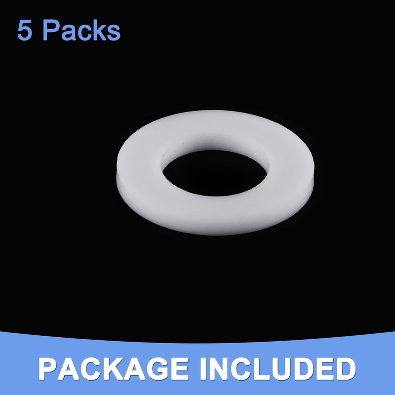 GLOKUUCA PTFE Flat Washers - 5 Packs Flat Washers Assortment