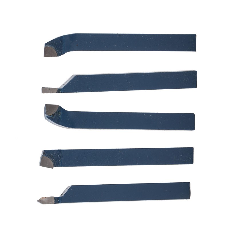 5pcs Lathe Tool Carbide Tipped Weld Turning Tool Set Machine