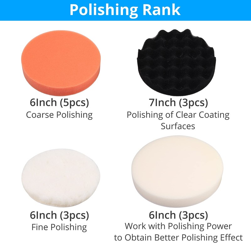 18PCS Polishing Pad Polishing Sponge Cover