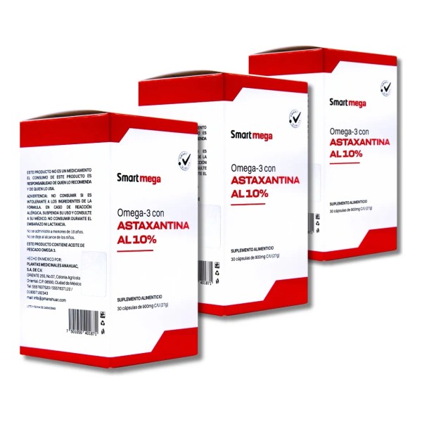  Smart Mega Pack (3 Units) Ultra Pure Astaxanthin 10%