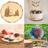 12 PCS 6.3-7.1 Inch Natural Wood Slices, Unfinished Pine Wood