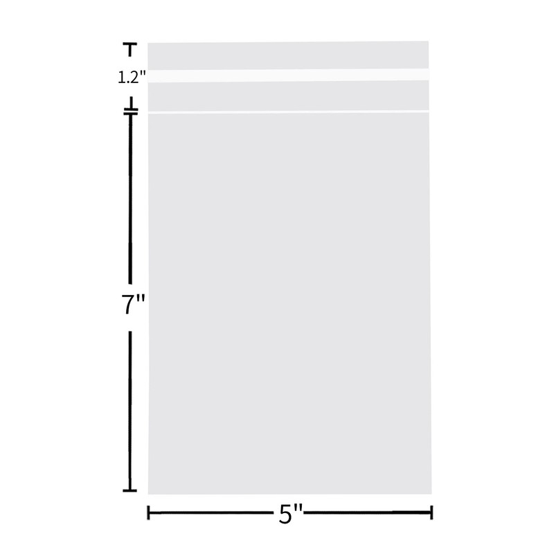 Self Sealing Cellophane Bags,5x7 Inch Cookie Bag,Clear Resealable Cellophane Bags