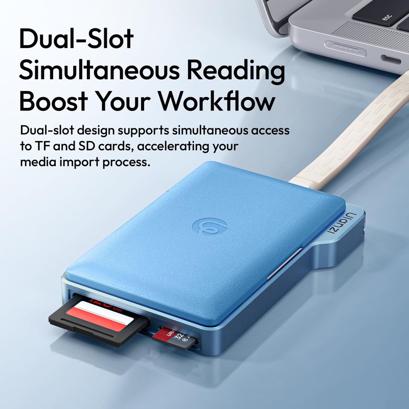 ULANZI DC01 Memory Card Case & USB-C Reader, 4 SD