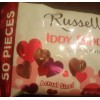 Russell Stover Iddy Biddy Hearts 50 Chocolate Mini Hearts-BRAND NEW-SHIPS