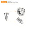 sourcing map ST4x10mm Phillips Pan Head Self-tapping Screw with Washer,