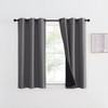 NICETOWN 100% Blackout Curtain with Black Liner, Thermal Insulated Full