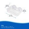 Kenney Plastic Shower Soap Bar Holder, Clear