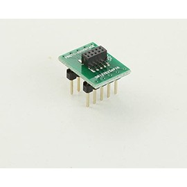 (Qty 2) Proto-Advantage DR127D254P10F Dual Row 1.27mm Pitch 10-Pin Female Header to DIP-10 Adapter
