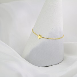 Tela Jewelry Sterling Silver Trident Bracelet, 7 mm Ukrainian Tryzub with Single Strand Chain, Genuine .925 sterling silver bracelets for women, Stylish and Durable Jewelry Gift for Women