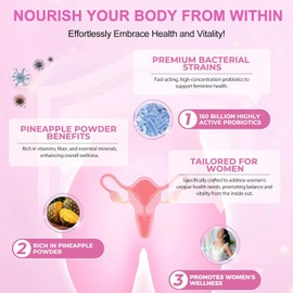 Vital Vaginal Probiotics Gummies for Women | Feminine Health & pH Balance Support | Probiotic Gummies for Vaginal Wellness & Digestive Balance | 60 Gummies | Tasty & Convenient Daily Supplement