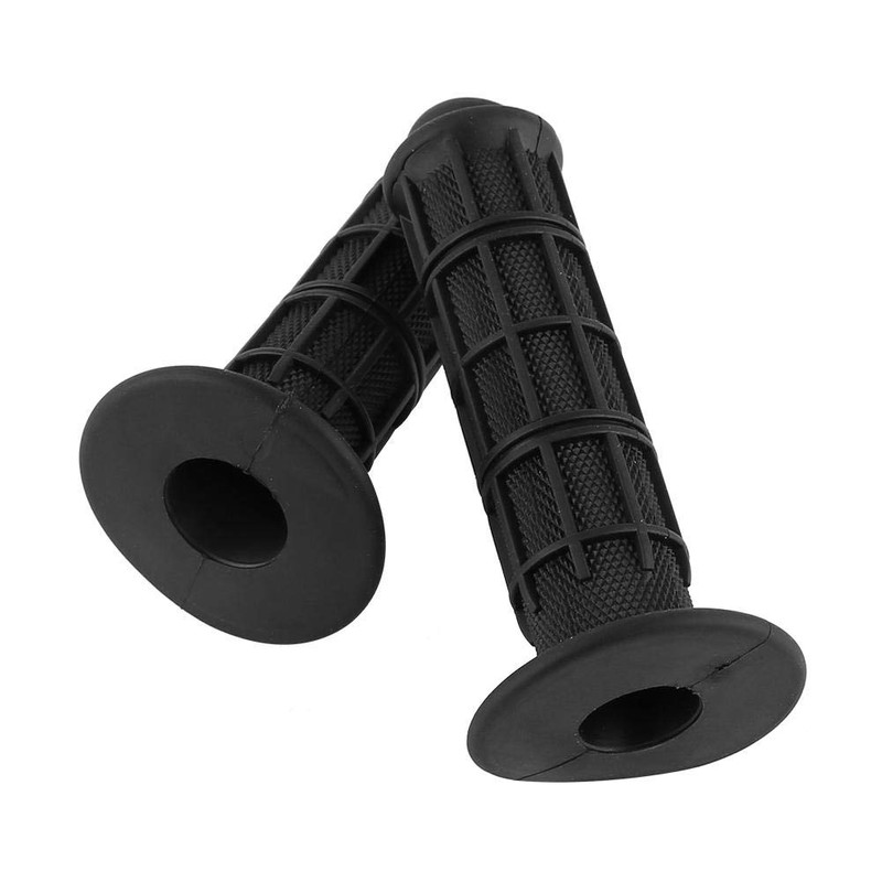 Universal Motorcycle Handlebar Grips, 1 Pair Rubber Handgrip, 22mm 7/8