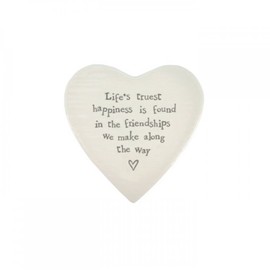 Ceramic Coaster Life's truest happiness is found in friendships