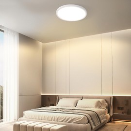 ZMH Ceiling Light LED Ceiling Light Flat Diameter 30 cm Bathroom Lamp Dimmable Rhombus Plate Eye Protection Kitchen Lamp Round White 24 W Ultra Thin Hallway Lamp Bathroom Lamp for Bathroom Kitchen