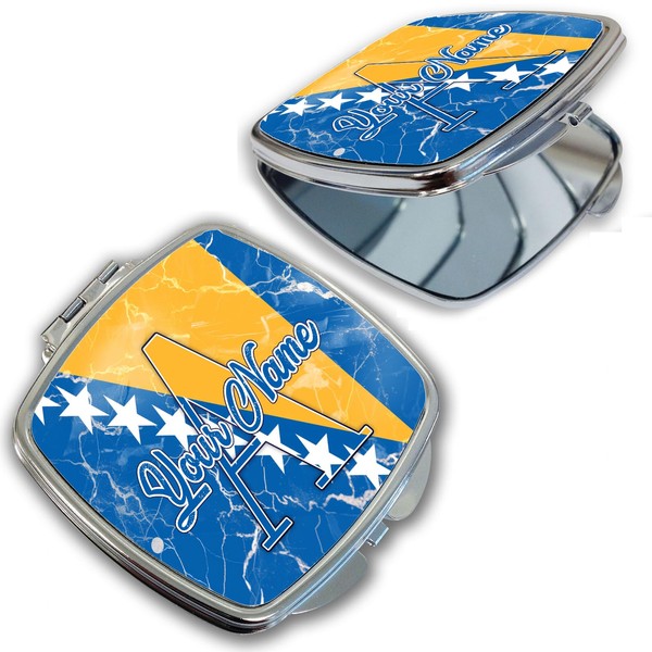 Bleu Reign Compact Personalized Pocket Mirror Custom Name Bosnia and