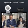 GUSGU G910 2K Quad HD Webcam for PC, with Microphone