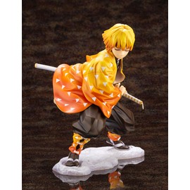 ARTFX J Demon Slayer Zenitsu Agatsuma Figure, 1/8 Scale PVC Pre-painted Complete Figure