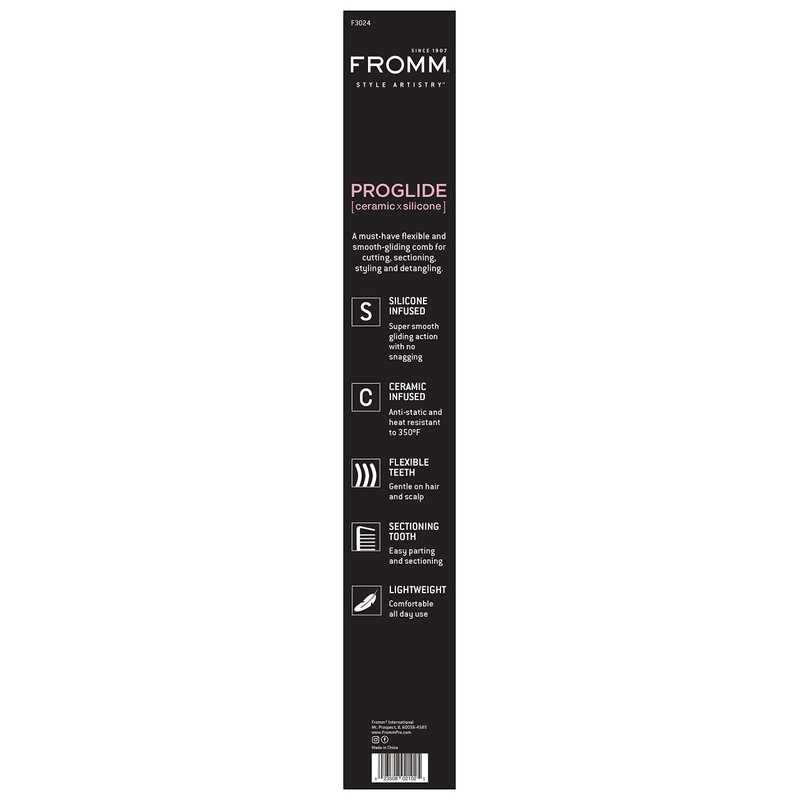 Fromm F3024 ProGlide 9.25" Rat Tail Comb