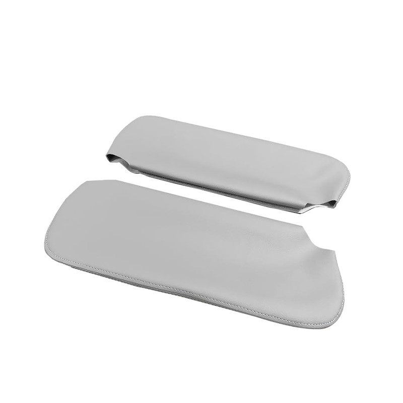 Pair of Car Sun Visor Cover Gray Fit for Chevy