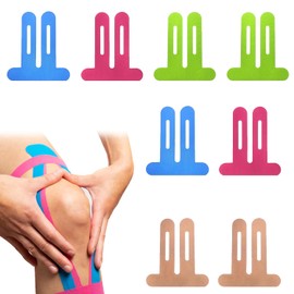 8-Pack Knee Kinesiology Tape for Muscle Support, Waterproof Kinesiology Tape for Knee, Elbow and Joint Support