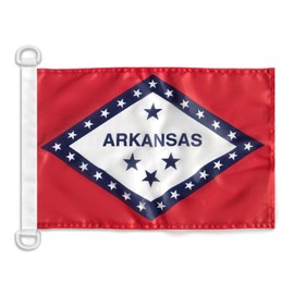 Arkansas NAUTICAL Flag 18'' x 12'' - US state of Arkansas flags 30 x 45 cm - Banner 12x18 in for boat - AZ FLAG