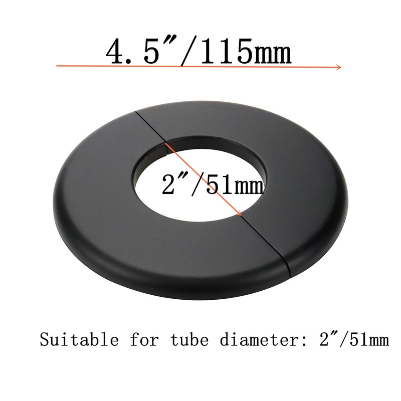 Tsnamay 2 Pcs Wall Split Flange, ABS Round Self-Adhesive Escutcheon