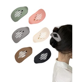 6 Pack Flat Hair Clips for Women – Non-Slip Duckbill Hair Barrettes for Thick & Thin Hair, Neutral Tones Hair Accessories for Styling, Sectioning, Everyday Wear