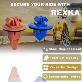 Rexka 15 Sets Fender Flare Clip Kit 75495-35010 75397-35010 Compatible with Toyota Tacoma RAV4 Highlander FJ Cruiser