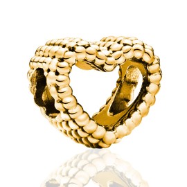 YUMINN - Abalorio de plata de ley 925 para pulseras y collares, para mujeres y madres, Plata, Circonita cúbica