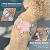 Pawaboo Small Dog Harness and Leash Set, Puppy Harness X-Frame