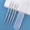 CVNRCLP Professional 4-Piece Nail Art Dotting Tool Set - Stainless