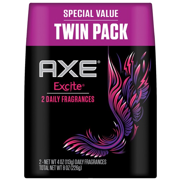 Axe Bodyspray, Excite 4 oz, Twin Pack