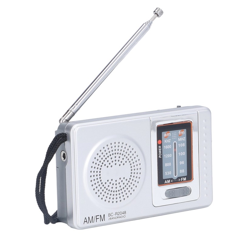 AM FM Radio Battery Power Supply Waterproof Plastic Material Portable