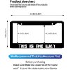 AUCCMORLY This is The Way Funny License Plate Frame Stainless