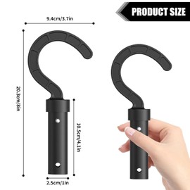 BUKYCAT Pack of 2 accessory hooks for pool robots, pool pole with hooks, telescopic rod with hooks, pool hooks for pole accessories, for all vacuum cleaner sweepers for swimming pools