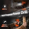 COMOWARE Household Tool Set with 20V Cordless Drill Driver, 120Pcs